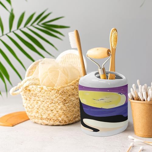Halloween-themed set for bathroom organization