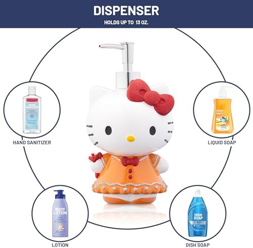 Jay Franco Hello Kitty Christmas Bathroom Set - 2 Piece - Lotion Soap Dish
