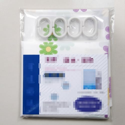 Bath Time Surprise POMN Kids Floral Shower Curtain