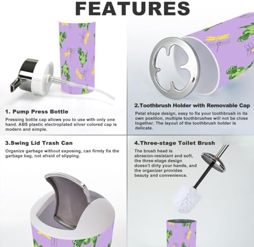 Bathroom Set 6-Piece Durable Stylish