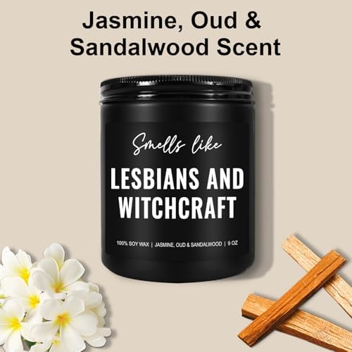 Lesbians and Witchcraft Candle - Funny Gift for Women