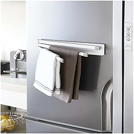 White Metal Towel Rack Wall Mounted Hanger Holder Bar