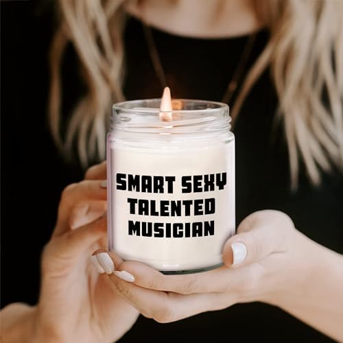 9oz Soy Candle for Musicians Sustainability Gift for Fathers Day