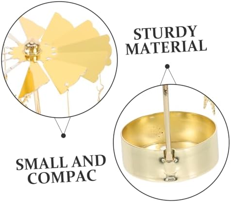 STOBAZA Fairy Carousel Candle Holder - Unique Rotating Candlestick for Christmas Parties