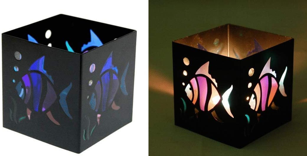 Marine Decor Up Square Deal Metal Tropical Fish