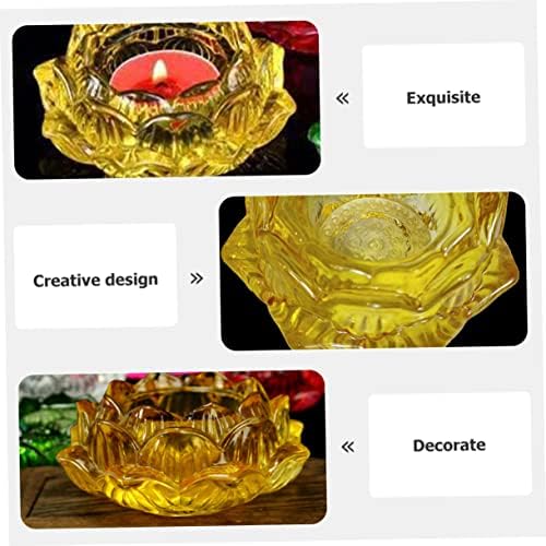 Buddha Lotus Glass Candle Holder