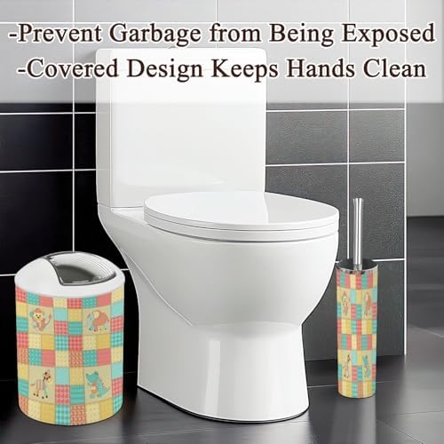 African Animals Bathroom Accessories Set 6 Pcs