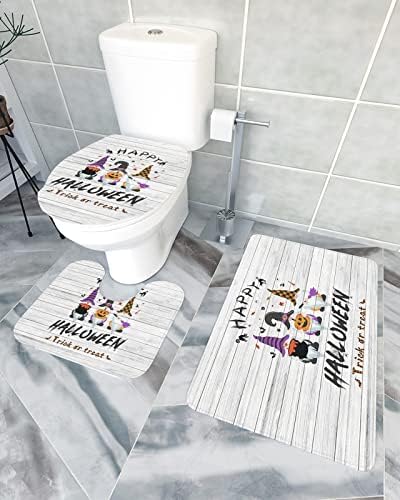 YESOF66 3 Piece Bathroom Rug Set with Non-Slip Backing