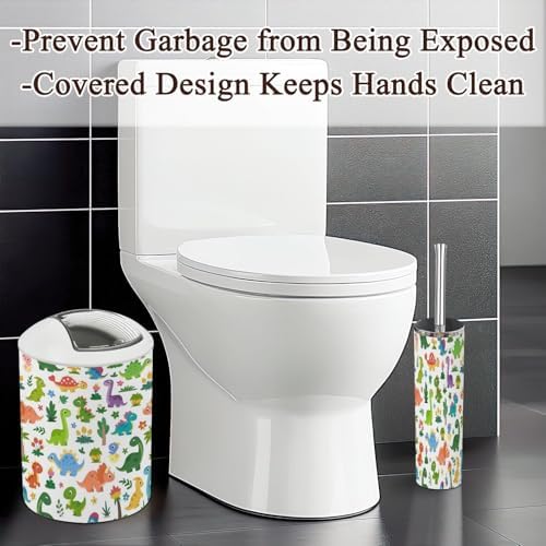 Unique 6-Piece Cartoon Dinosaur Bathroom Set for Kids
