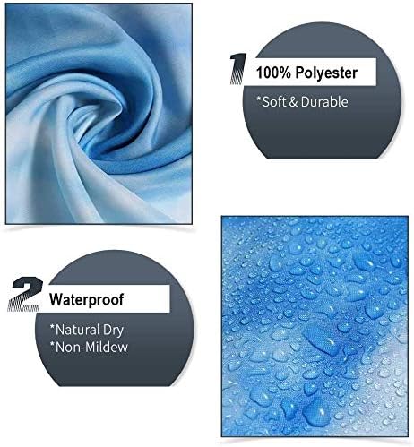 African American Shower Curtain Set 4PCS