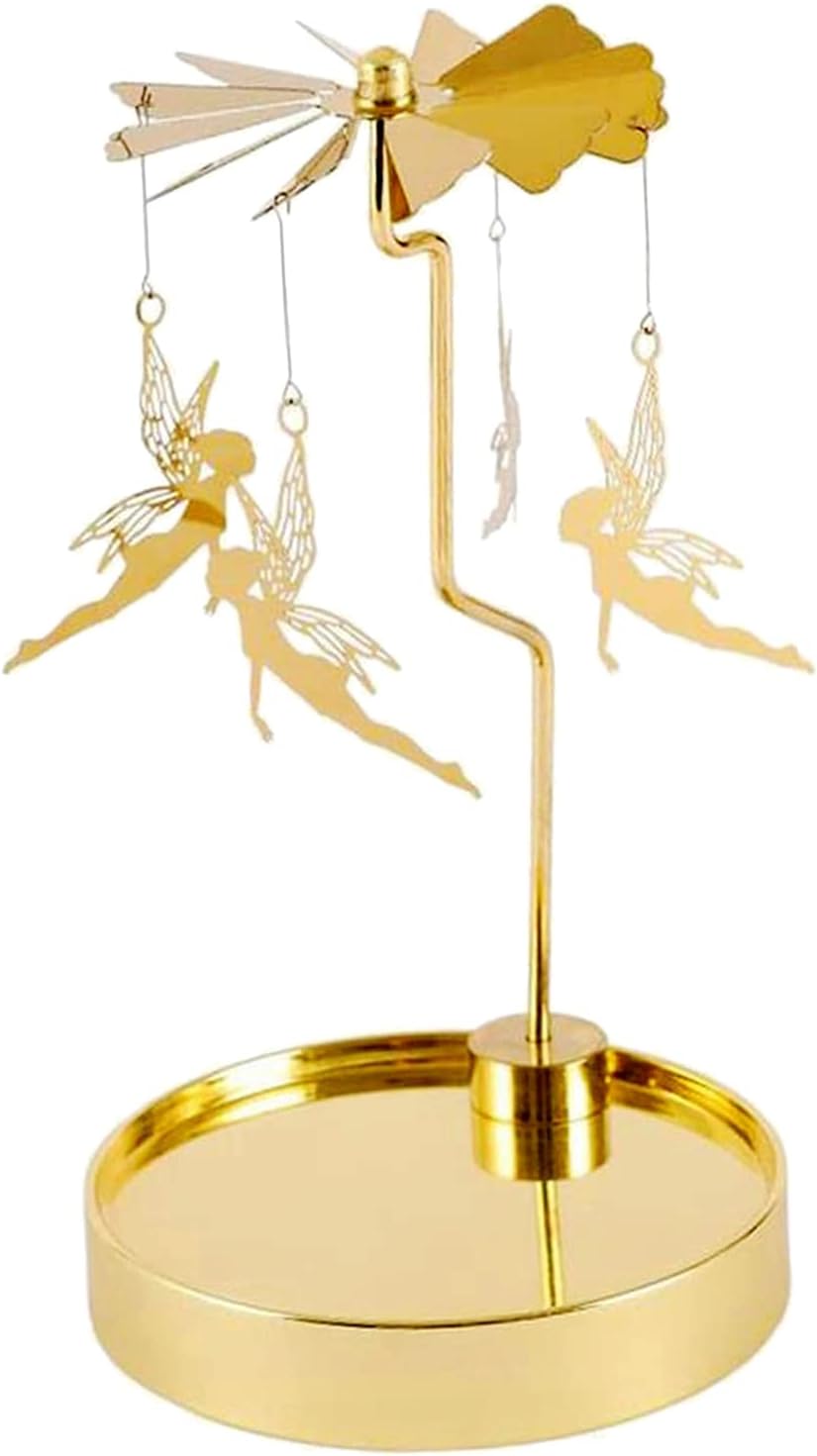 Magnificent Stainless Steel Spinning Candle Holder