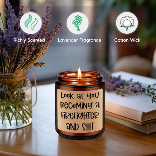 GSPY Scented Candle for Firefighters - Humorous Meaningful Gift