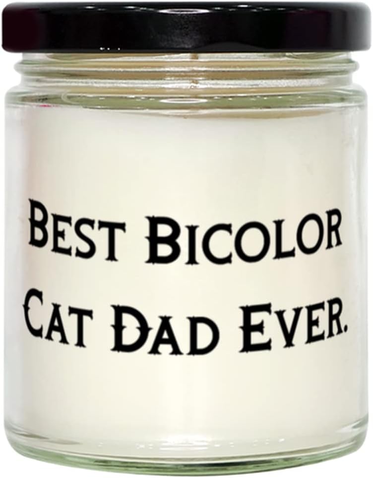 Funny Bicolor Candles for Cat Lovers