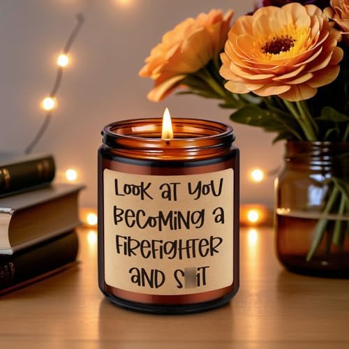 GSPY Scented Candle for Firefighters - Humorous Meaningful Gift
