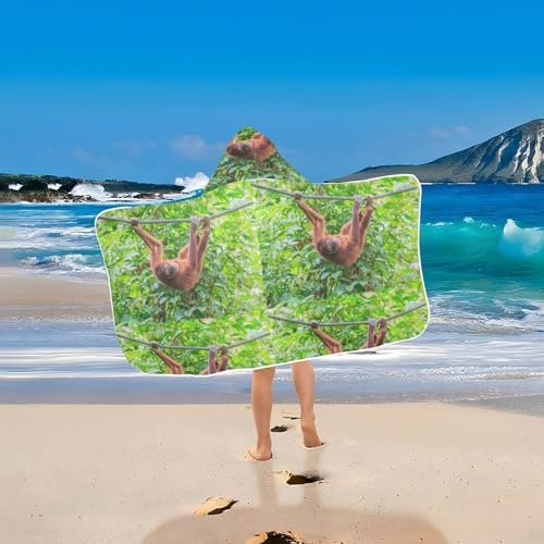 Dussdil Kids Beach Towels with Orangutan Pongo Design for Boys and Girls