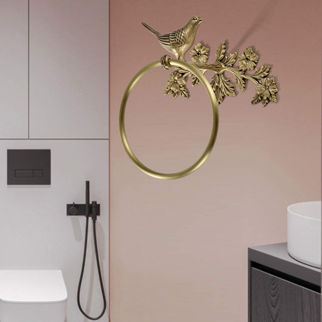 Stylish Copper Wall-Mounted Bath Organizer