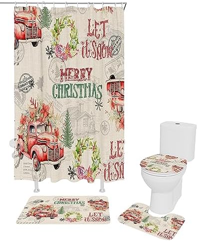 Bathroom Essentials Set with Retro Highlights