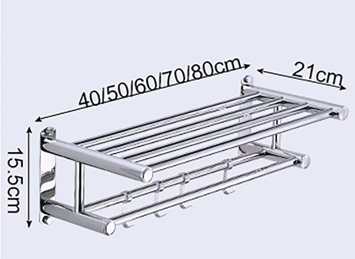 Premium Stainless Steel Towel Rack with Modern Design for Bathroom Kitchen Use