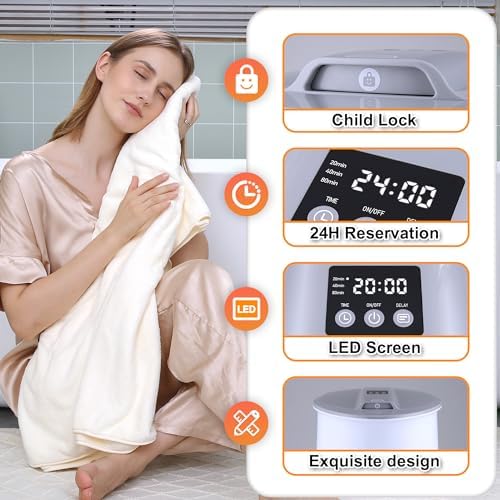 LuxeSoothing Towel Blanket Warmer with LED Display