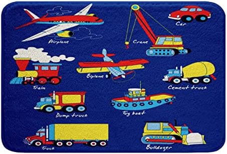 Cartoon Car Non-Slip Bath Mat for Kids