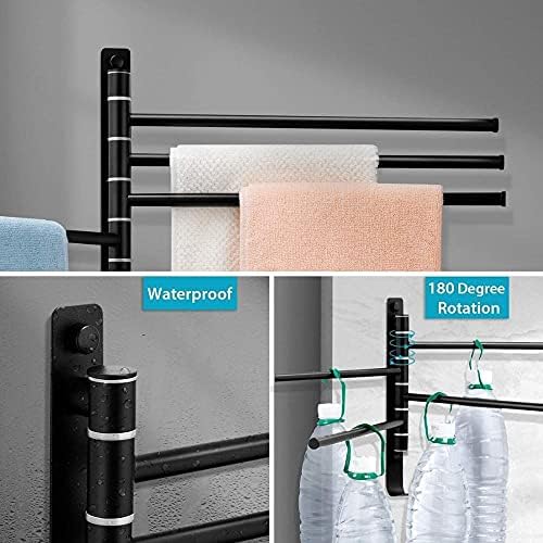 Modern Black Towel Rail for Bathroom