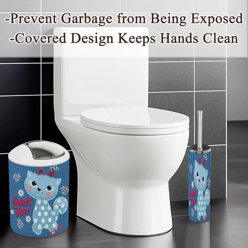 Cartoon Cat Bathroom Accessories Set of 6