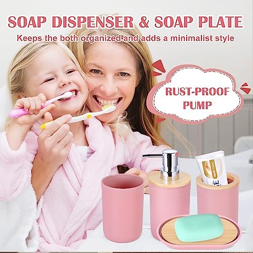 iMucci 9-Piece Plastic Bath Accessories Set - Durable Stylish