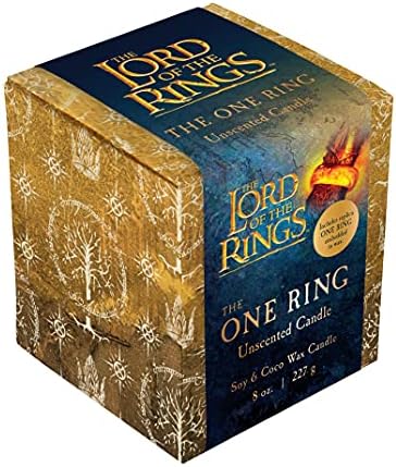 Lord of the Rings Glass Candle 8oz replica of Ring of Power