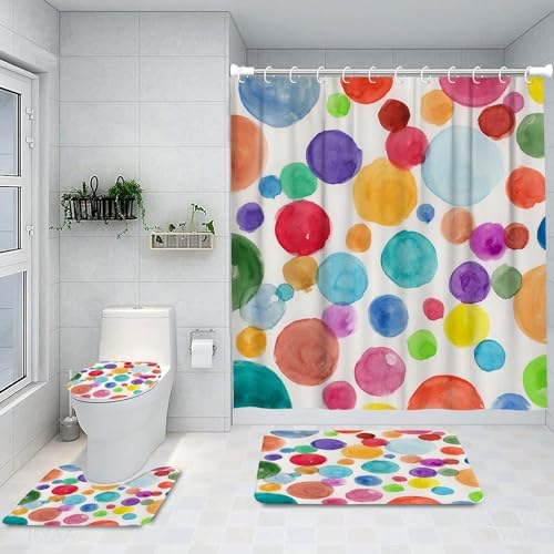 Ansouyi 4-Piece Bathroom Set Waterproof Durable