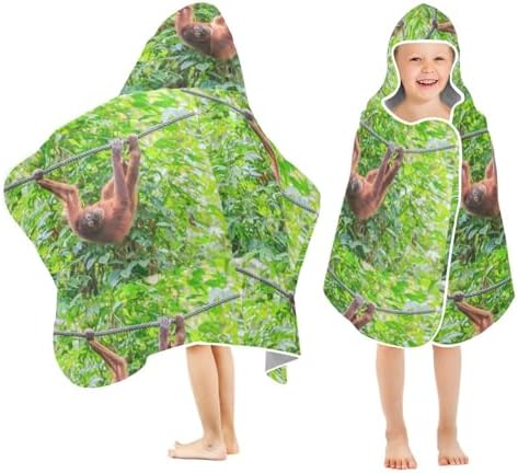 Dussdil Kids Beach Towels with Orangutan Pongo Design for Boys and Girls