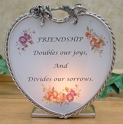 Gifting with Heart Best Friend Candle Holder with Message