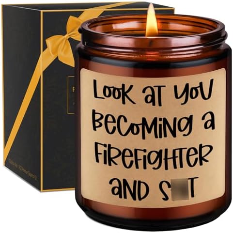 GSPY Scented Candle for Firefighters - Humorous Meaningful Gift