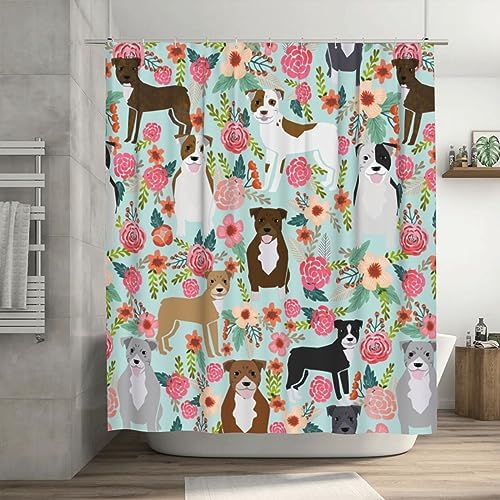 Cute Dog Shower Curtains for Kids
