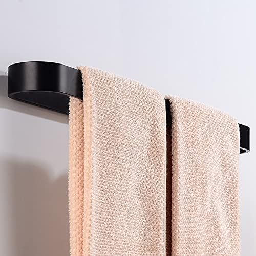 Sturdy Black Towel Rail for Bathroom