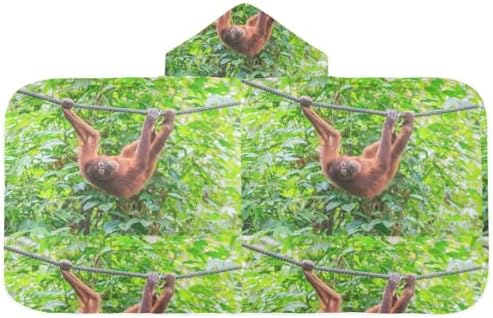 Dussdil Kids Beach Towels with Orangutan Pongo Design for Boys and Girls