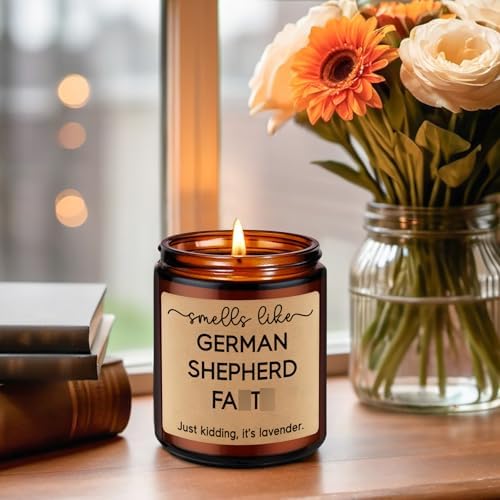 German Shepherd Fart Candle