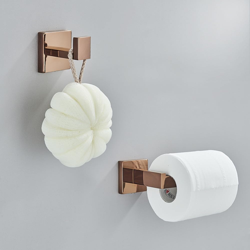 YJYBHD Rose Golden Bath Towel Rack Set