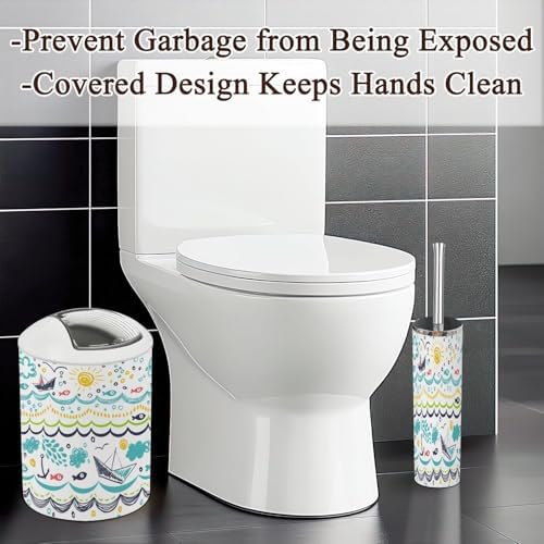 Bathroom Accessories Set 6 Pcs Durable Modern Decor