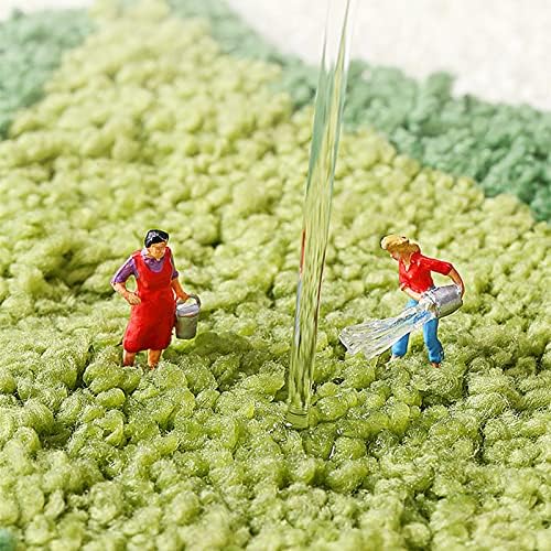 UKELER 3D Grass Moss Rug Soft Shag Non Slip