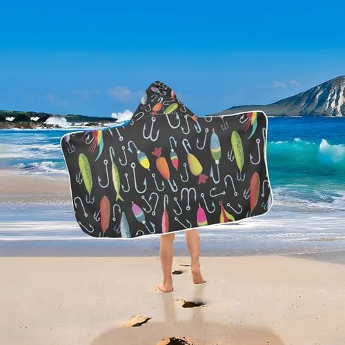 Wfrish Kids Hooded Beach Towel Wrap