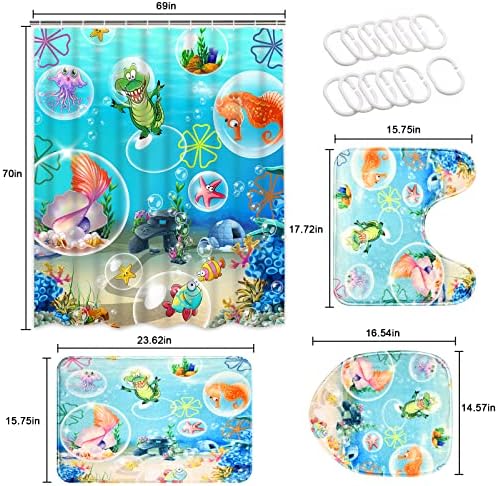 ADORABLE KIDS BATH PLAY COUCHSET WITH CATCHY SEA FISH DECOR