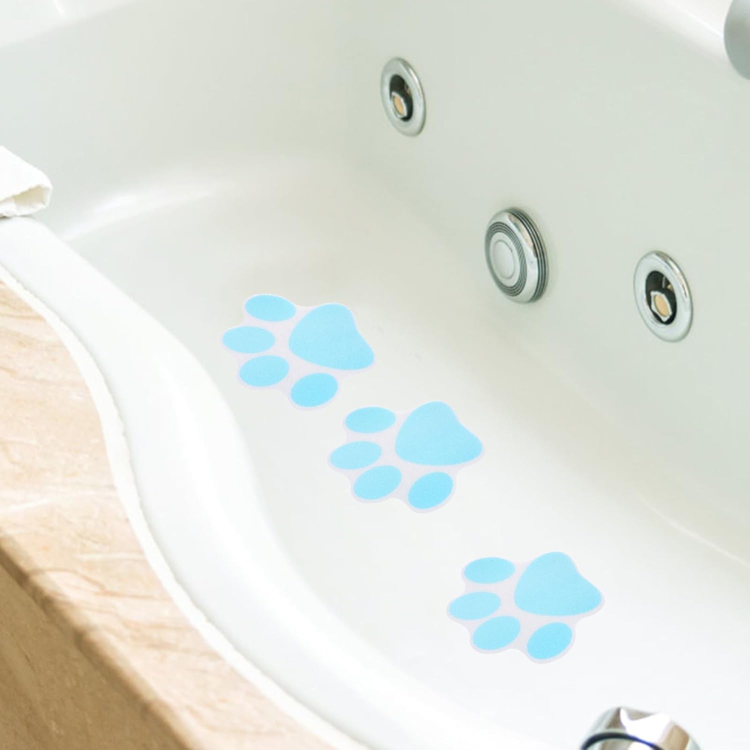 Cute Paw Print Non-Slip Sticker Set for Bats Stairs More
