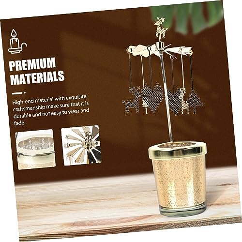 Creative Rotary Candle Holder -Sturdy Elegant for Romantic Settings