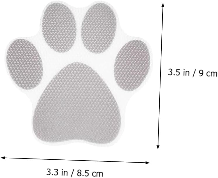 RORPOIR_CARTOON DOG PAW PRINT TUBSHOWERSlip Resistant Sticker Set psychedelic