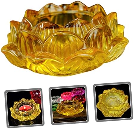 Buddha Lotus Glass Candle Holder
