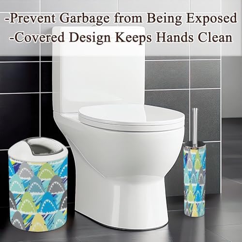 6-Piece Multicolored Bathroom Accessories Set