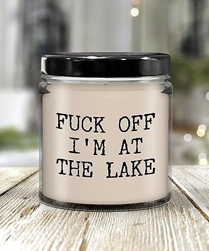Cute But Rude Fuck Off Im at the Lake 9oz Vanilla Candle