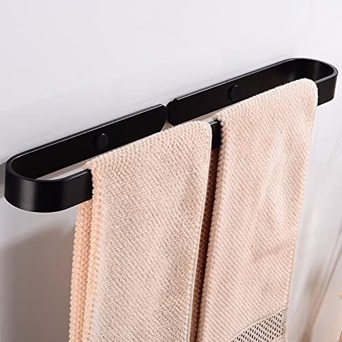 Sturdy Black Towel Rail for Bathroom