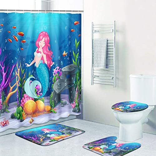 ArtSocket Mermaid Bathroom Set 4 Pc