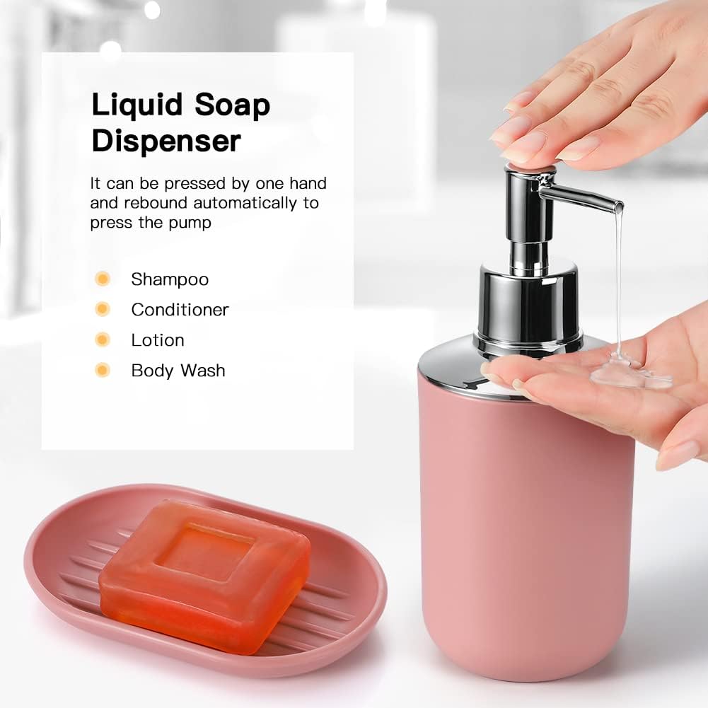 Plastic Bathroom Accessory Set